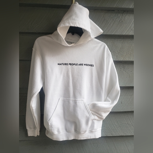 Mature People are Weenies hoodie - Picture 1 of 4